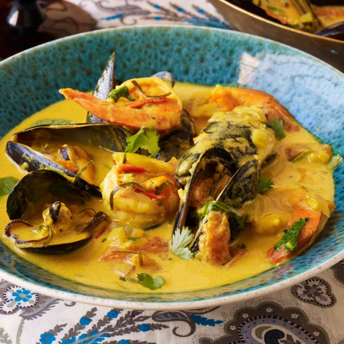 Thai Coconut Curry Seafood Soup