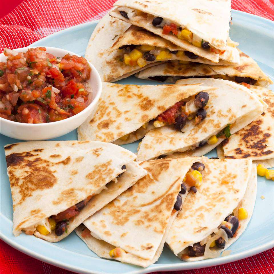 Bean and Corn Quesadillas