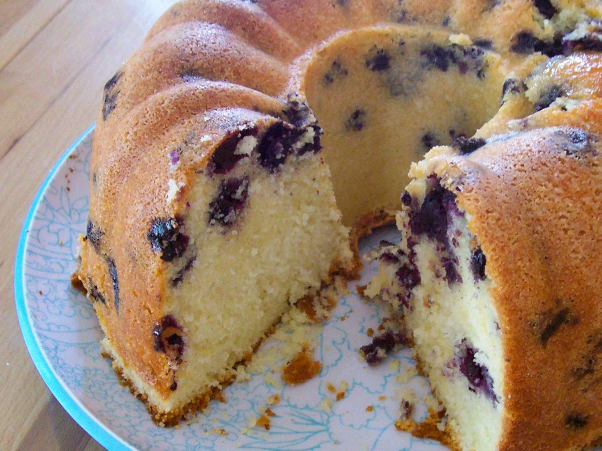 Blueberry Pound Cake