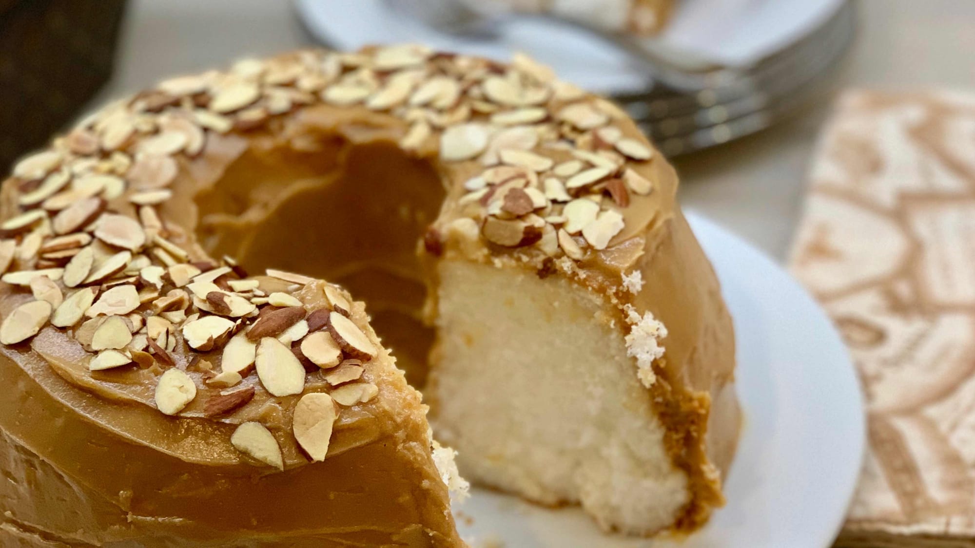 Almond Angel Food Cake
