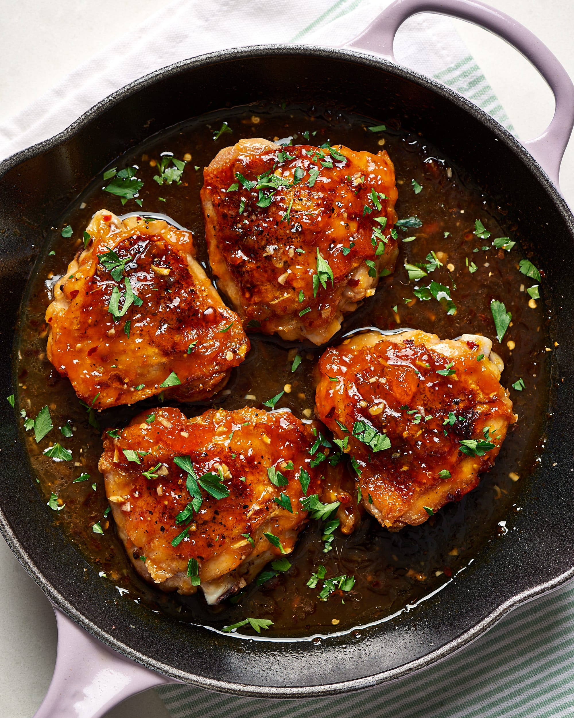Apricot Glazed Chicken Thighs