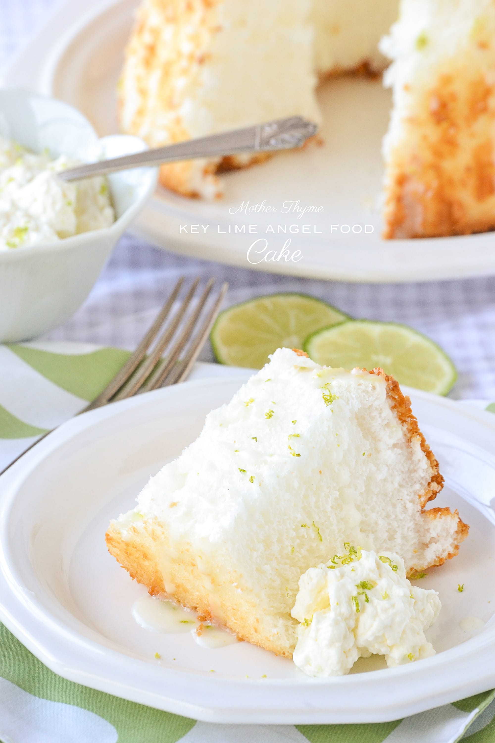 Key Lime Angel Food Cake