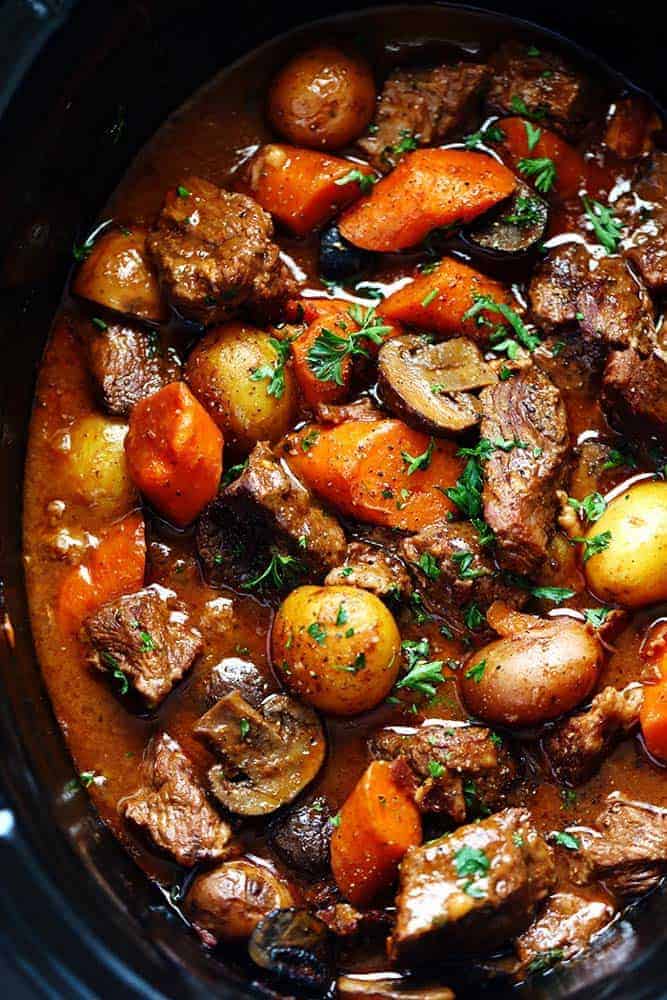 Slow-Cooked Beef Bourguignon