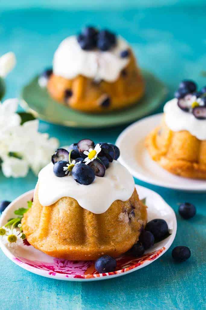 Mini Blueberry Bundt Cake