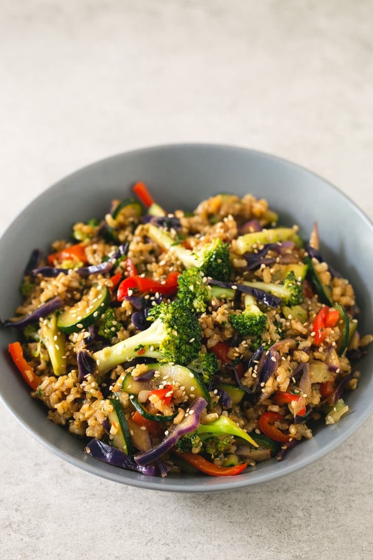 Vegetable Stir-Fry with Rice