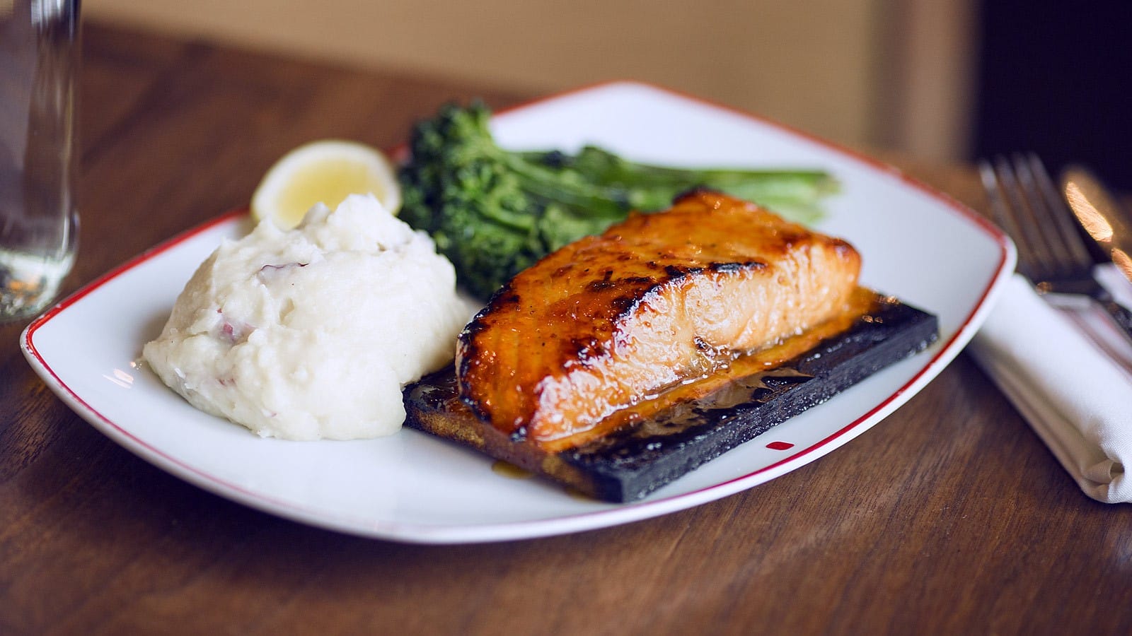 Glazed Cedar Plank Salmon