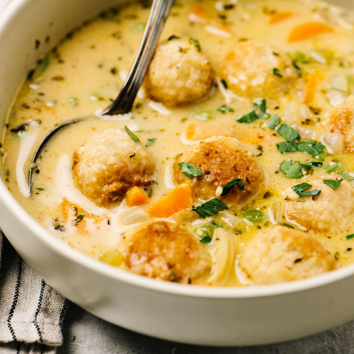 Homestyle Meatball Soup Recipe