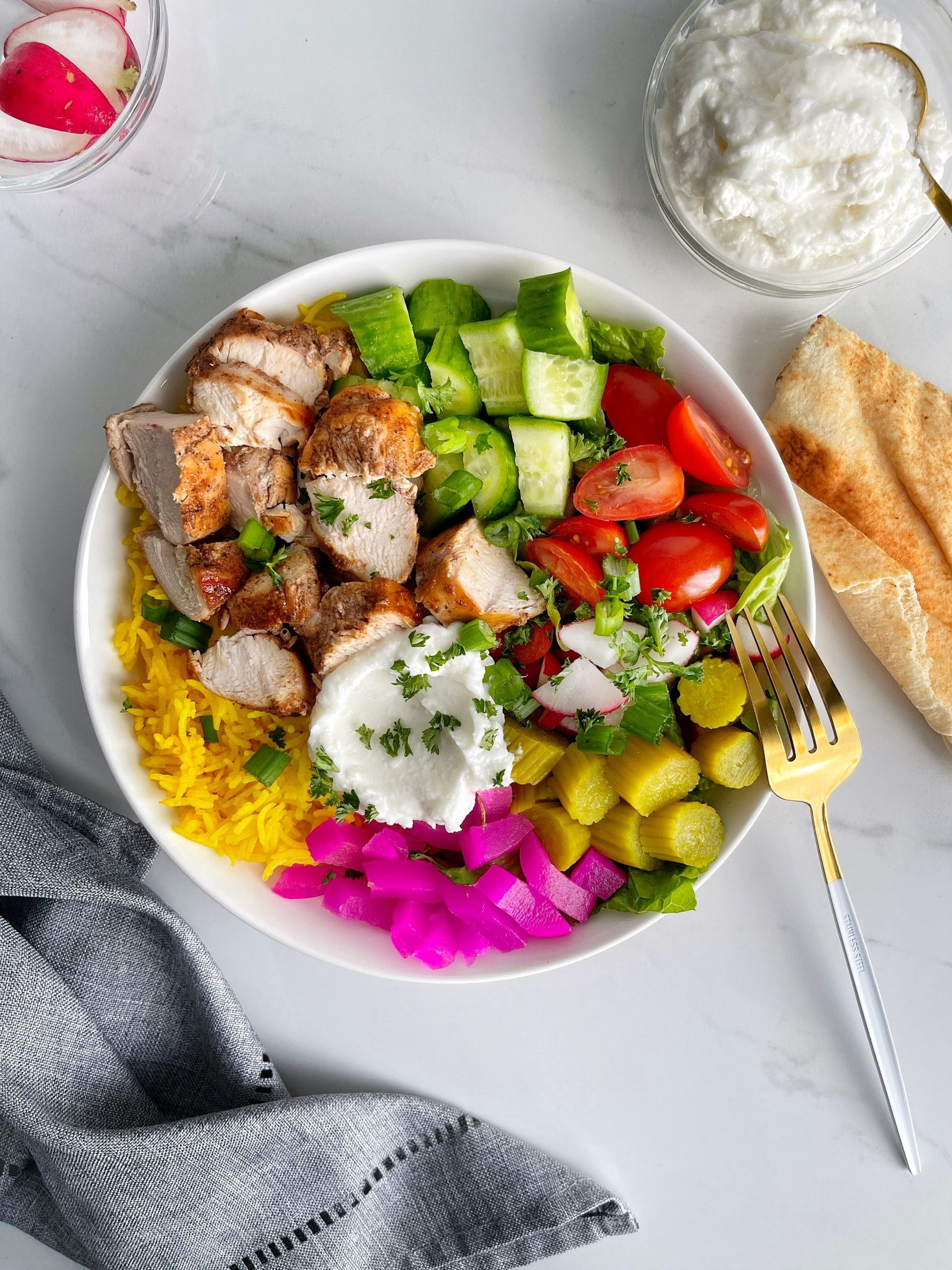 Chicken Shawarma Rice Bowls