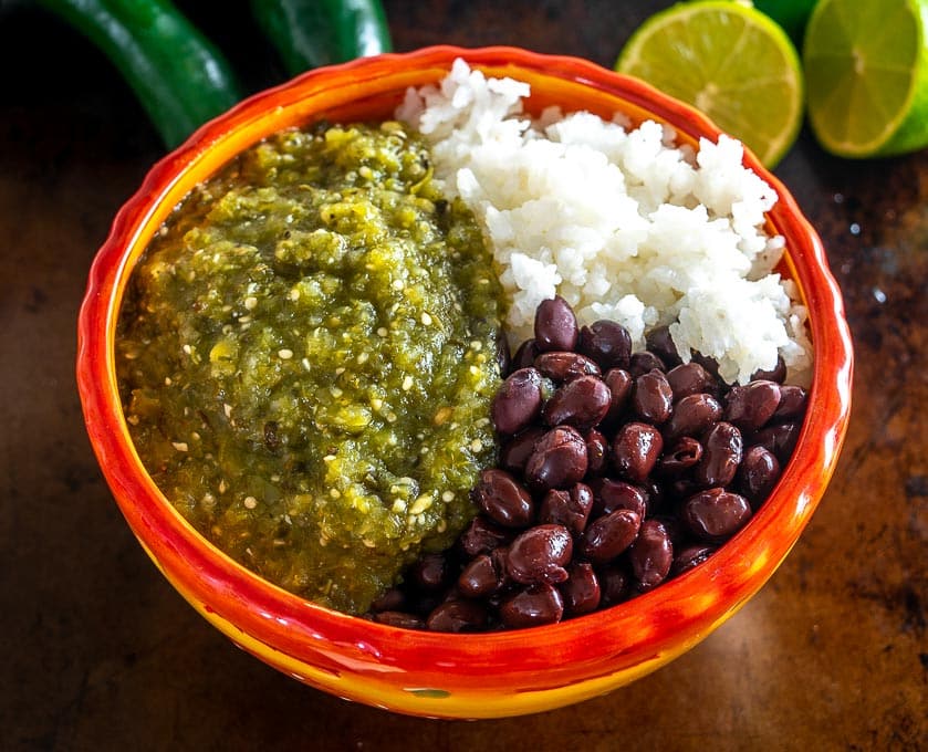 Rice and Beans with Canned Green Chiles