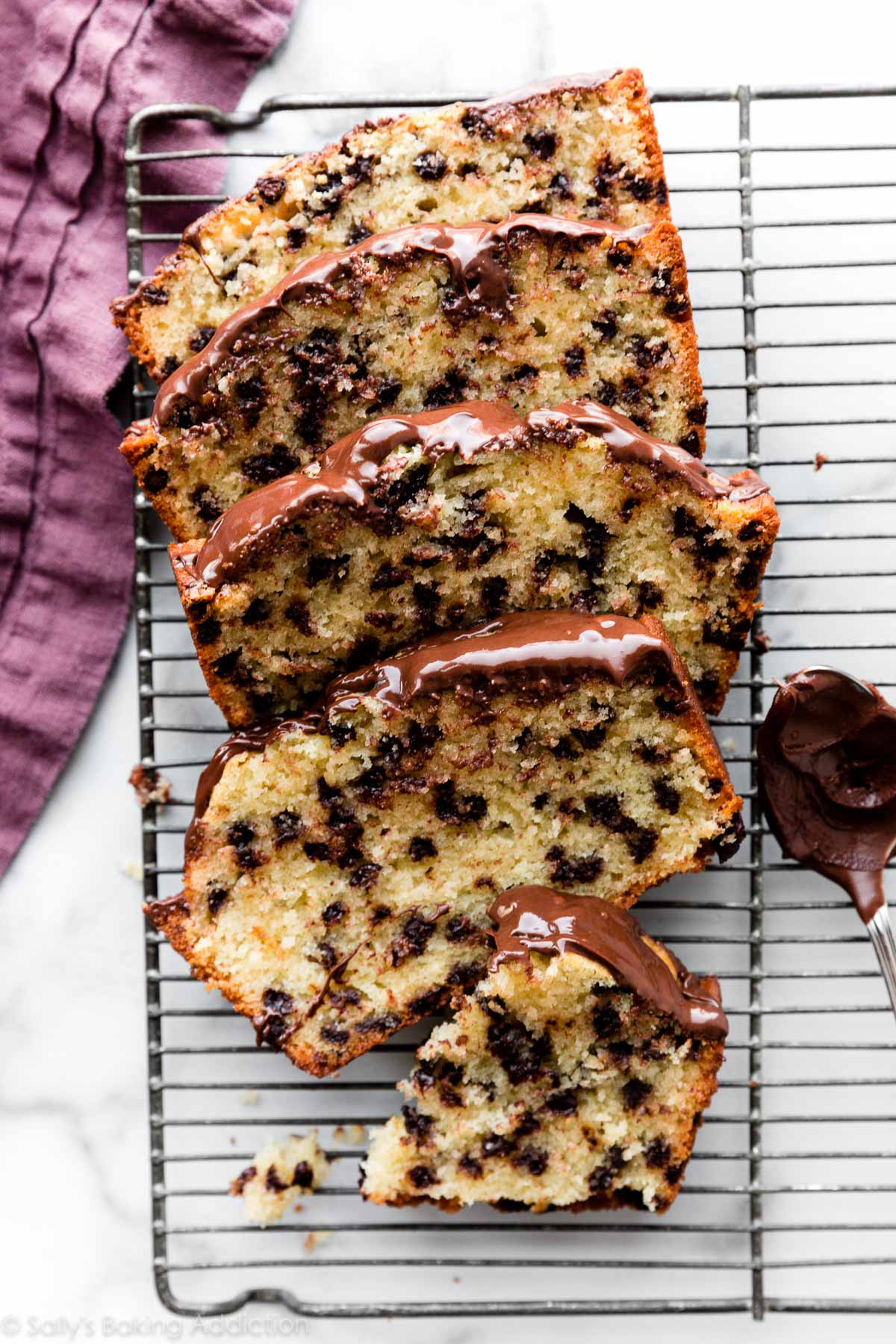 Coffee Chocolate Chip Loaf Cake