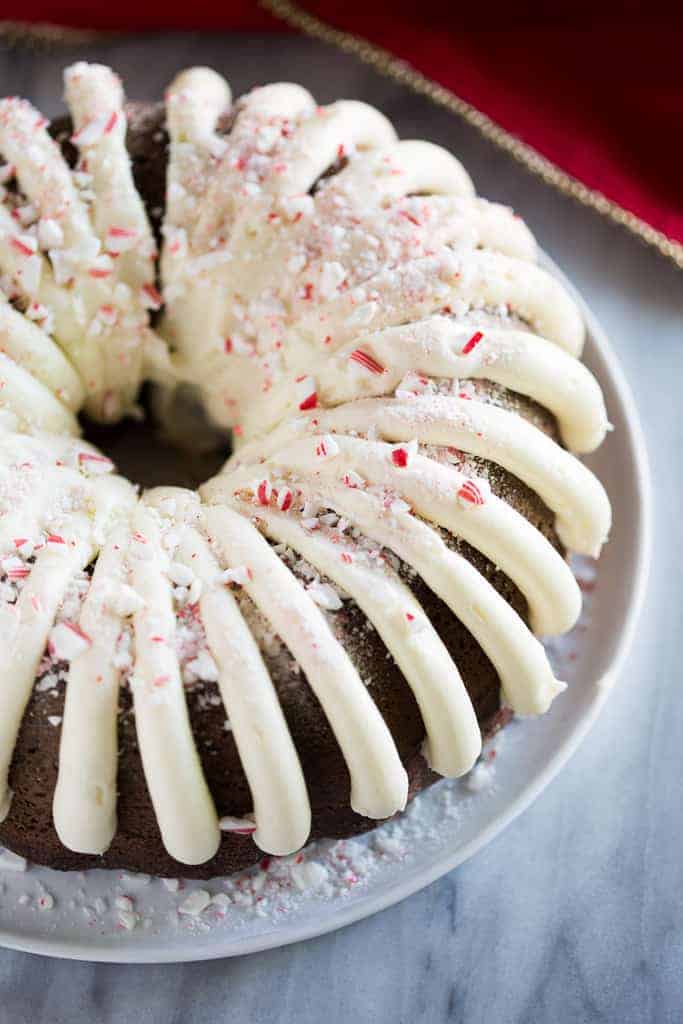 Chocolate Peppermint Bundt Cake