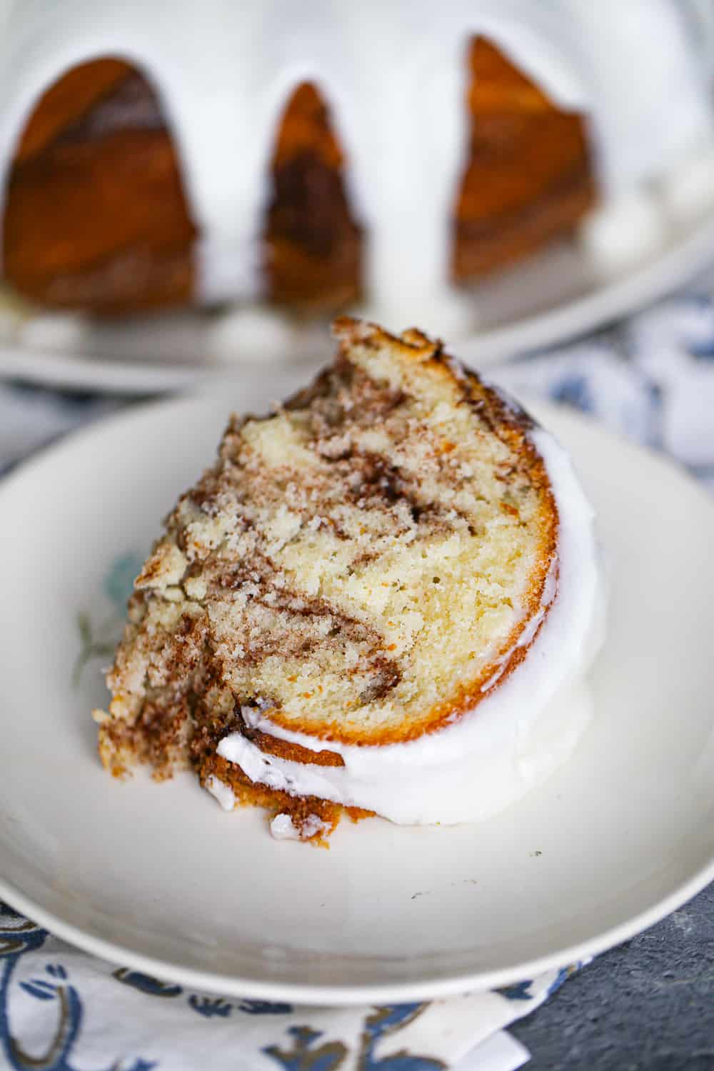 Mini Cinnamon Roll Bundt Cake