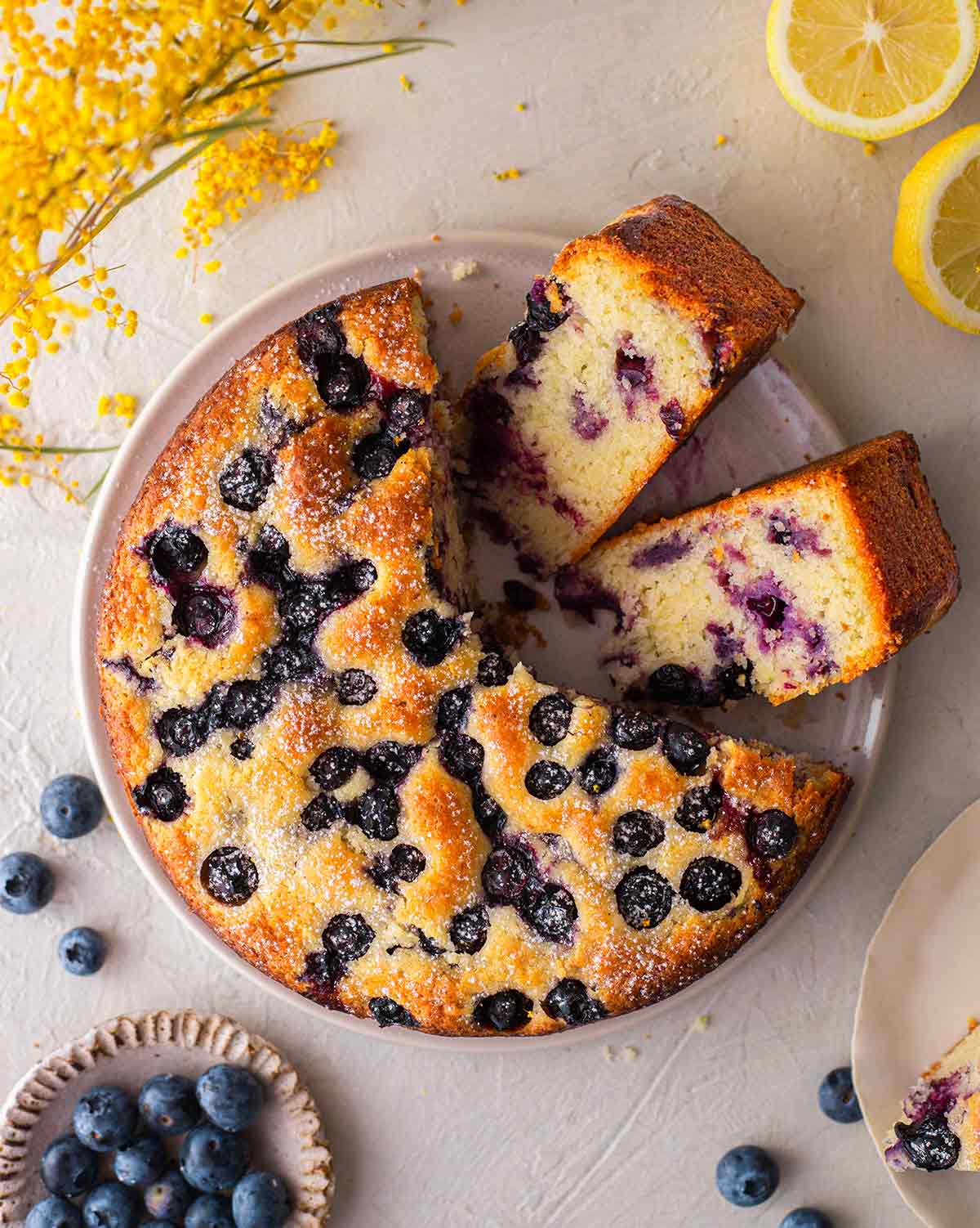 Healthy Blueberry Cake