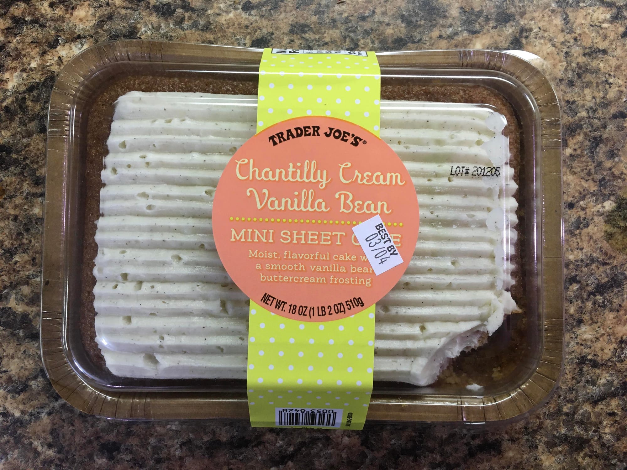 Vanilla Bean Sheet Cake