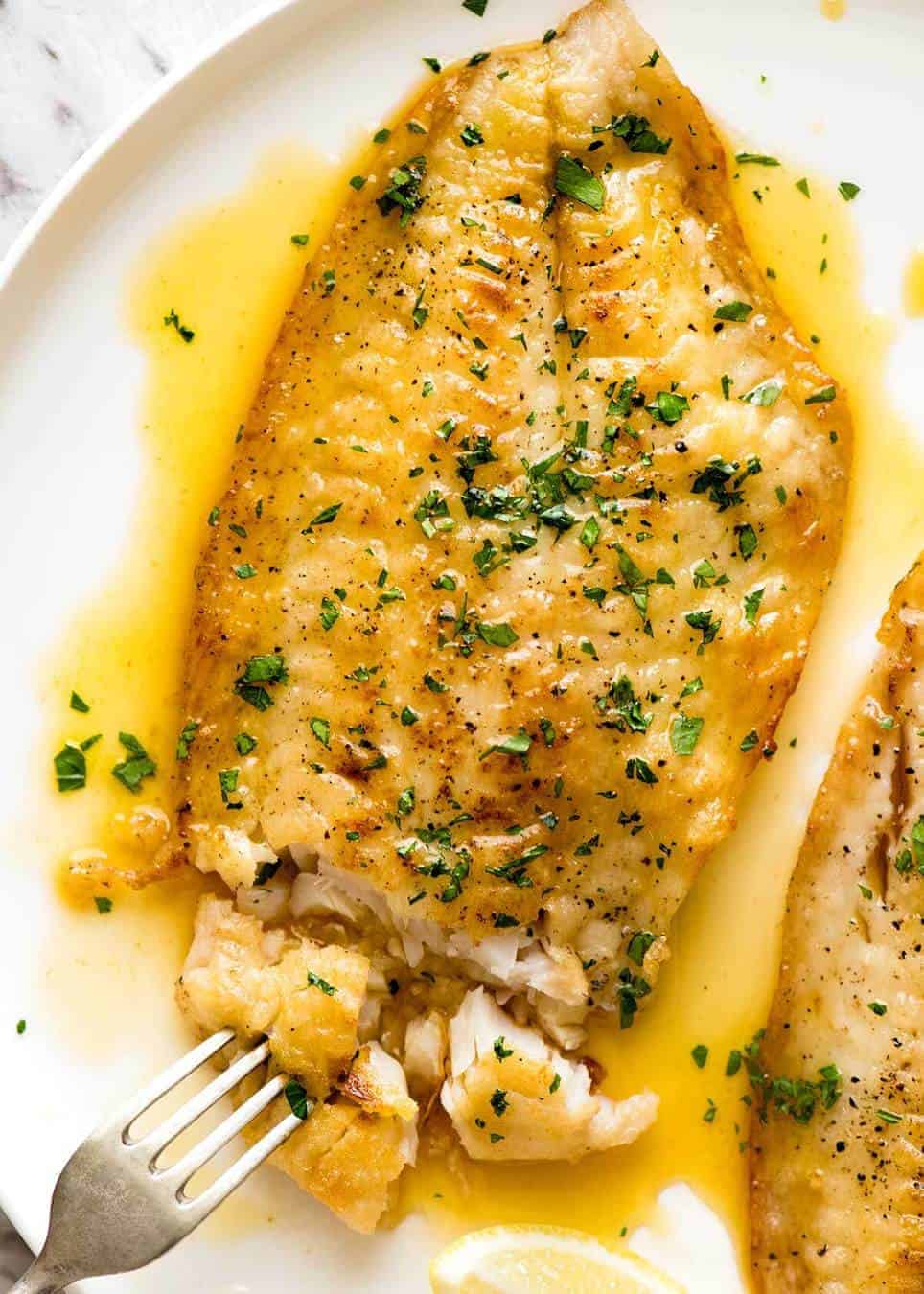 Pan-Seared Fish with Lemon Recipe