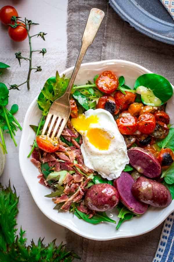 French Bistro Salad with Poached Egg