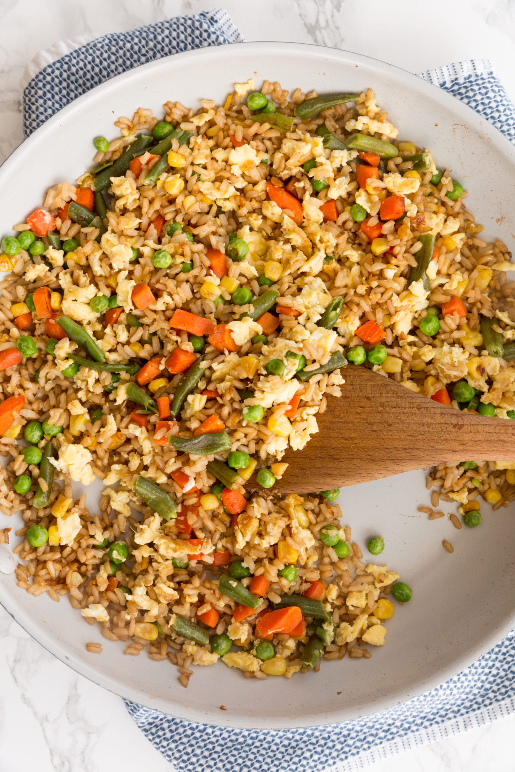 Quick Stir-Fry Rice with Frozen Vegetables Recipe