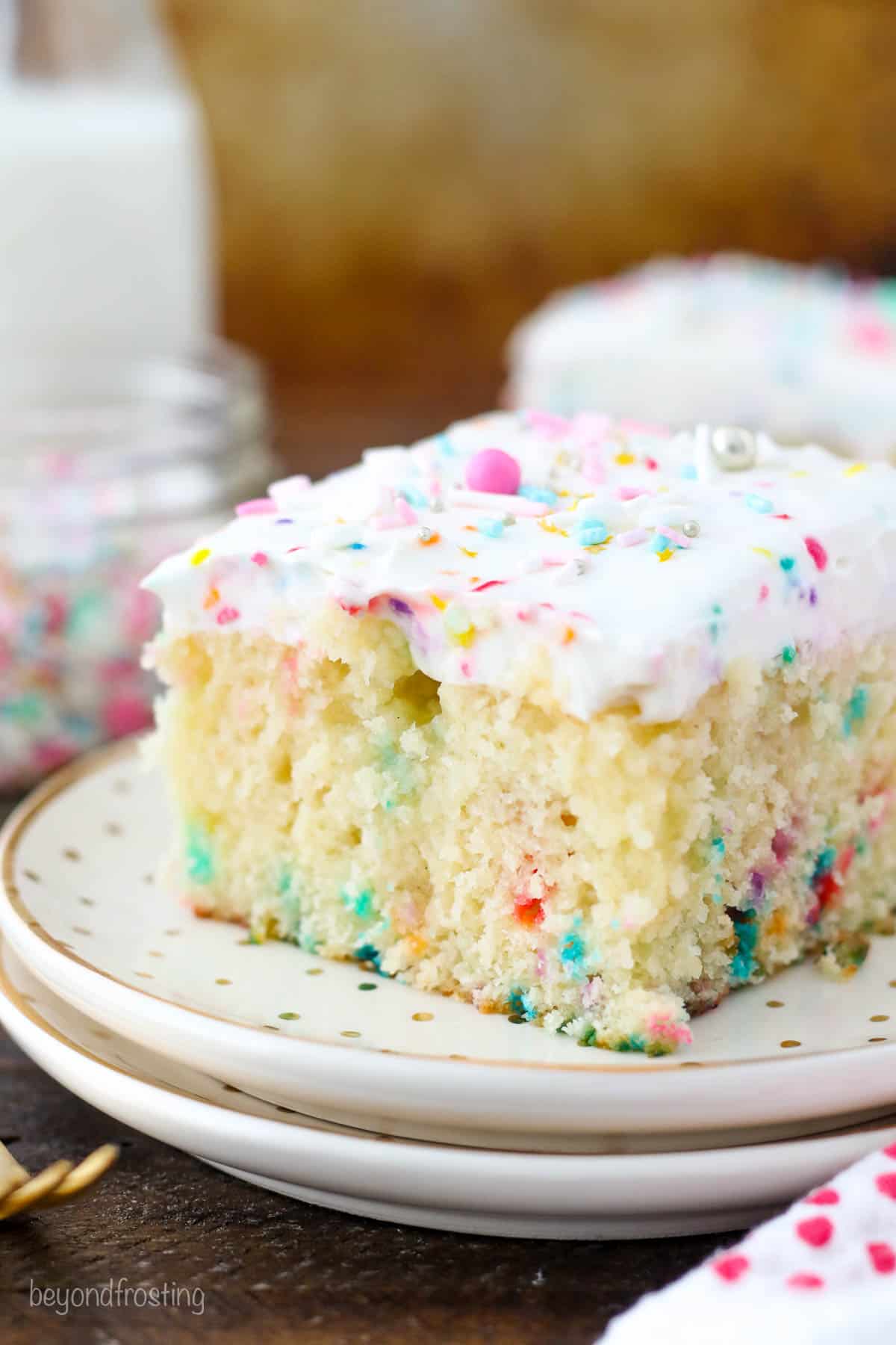 Funfetti Poke Cake