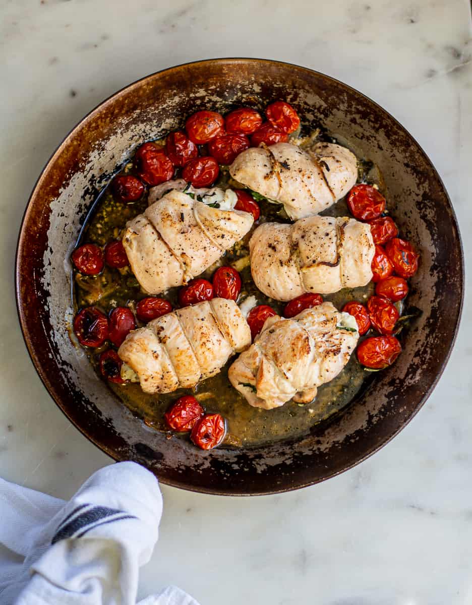 Goat Cheese Chicken and Tomatoes