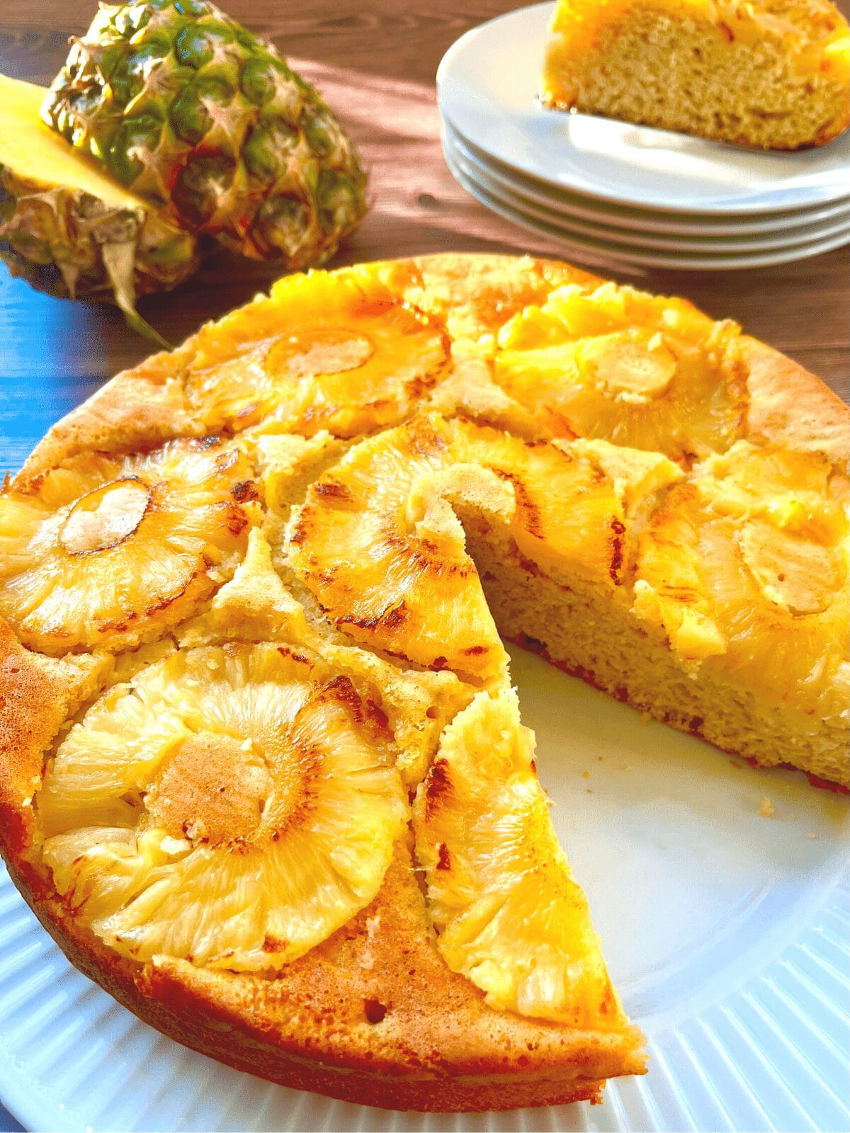 Healthy Pineapple Upside-Down Cake