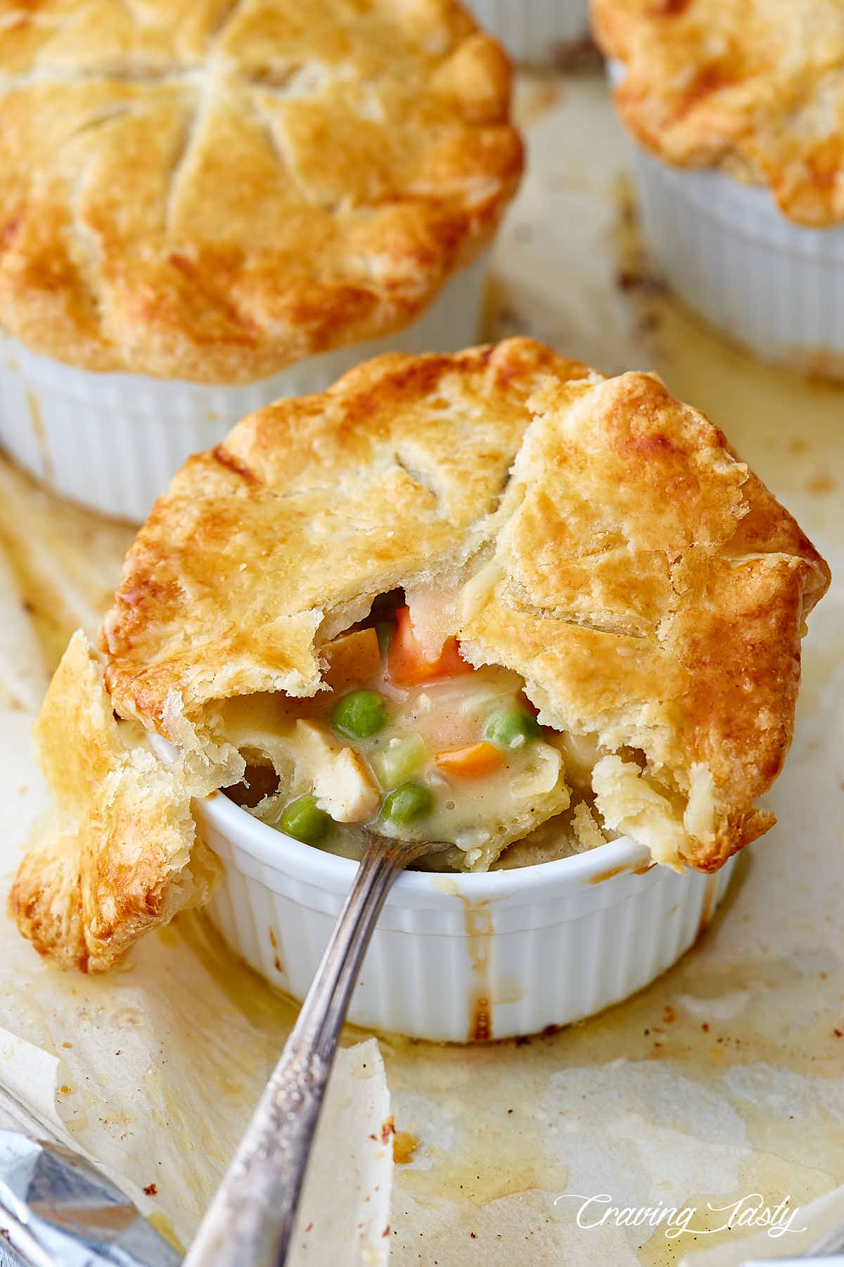 Chicken Pot Pie with a Flaky Crust