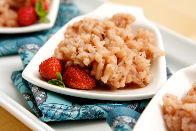 Strawberry Basil Risotto