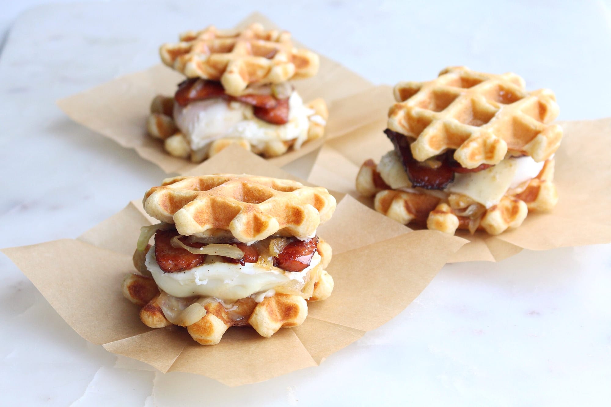 Mini Waffle Sandwiches