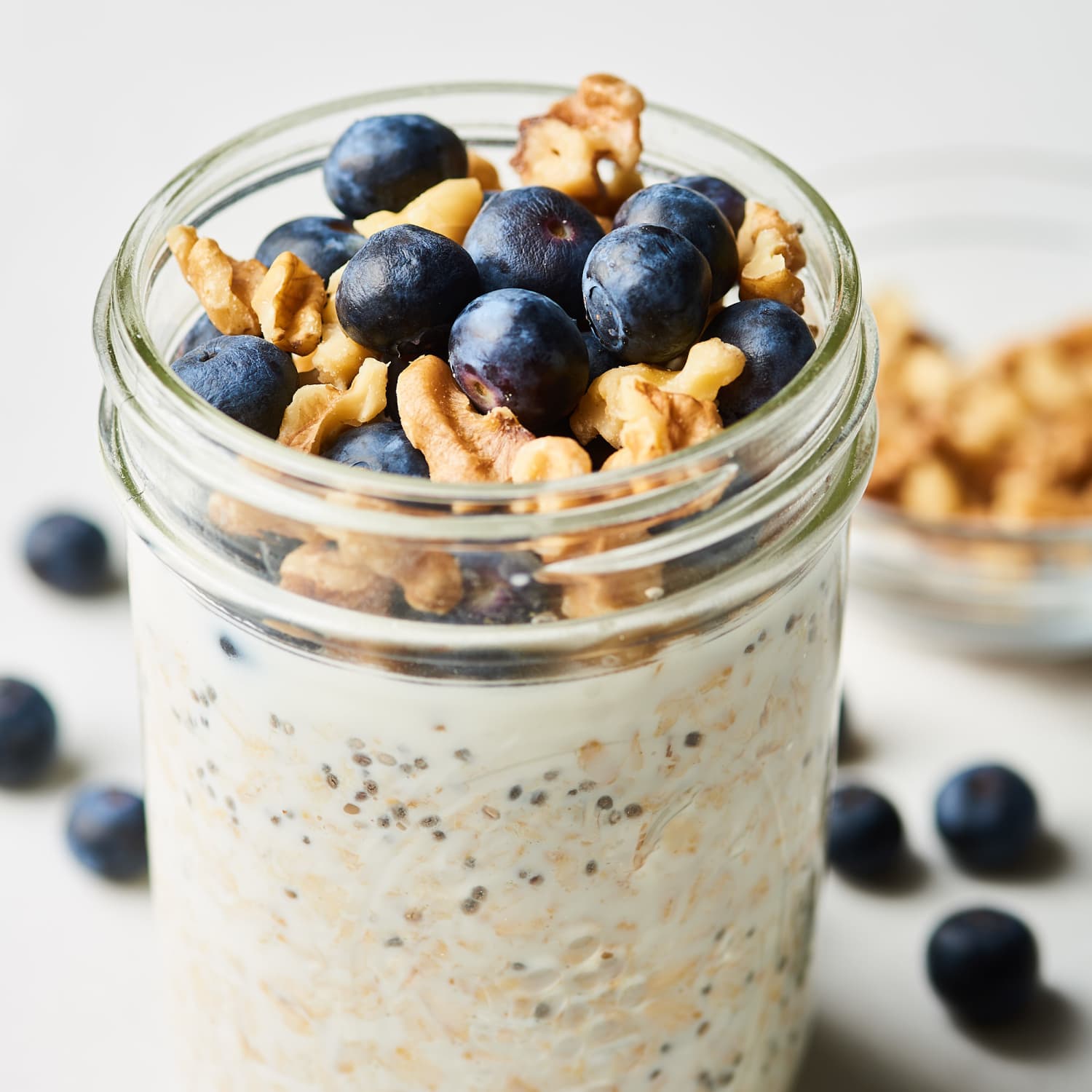 Blueberry Walnut Overnight Oats