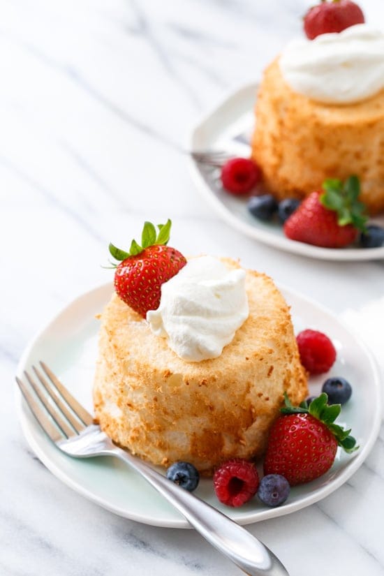 Mini Angel Food Cakes