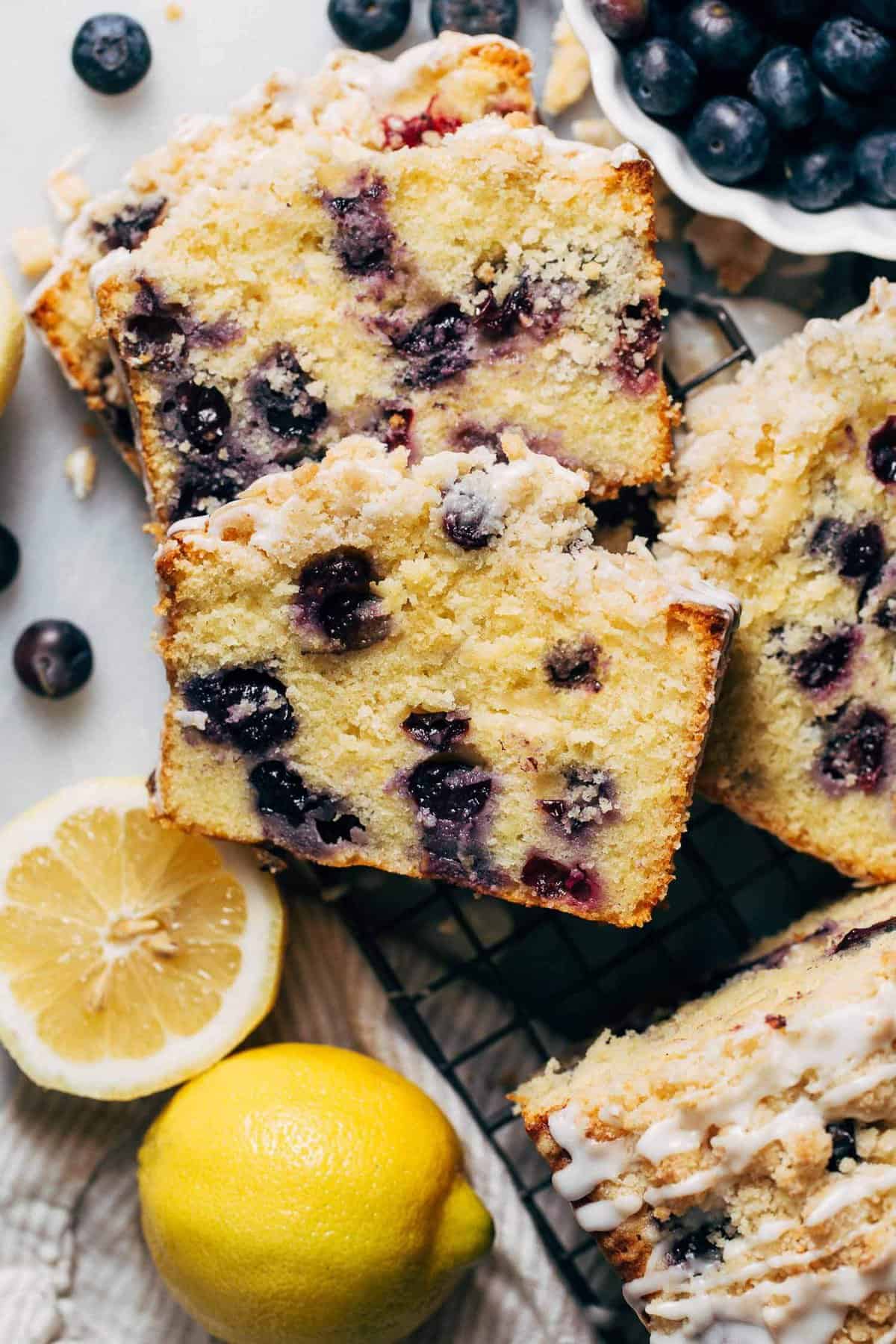 Blueberry Lemon Loaf Cake