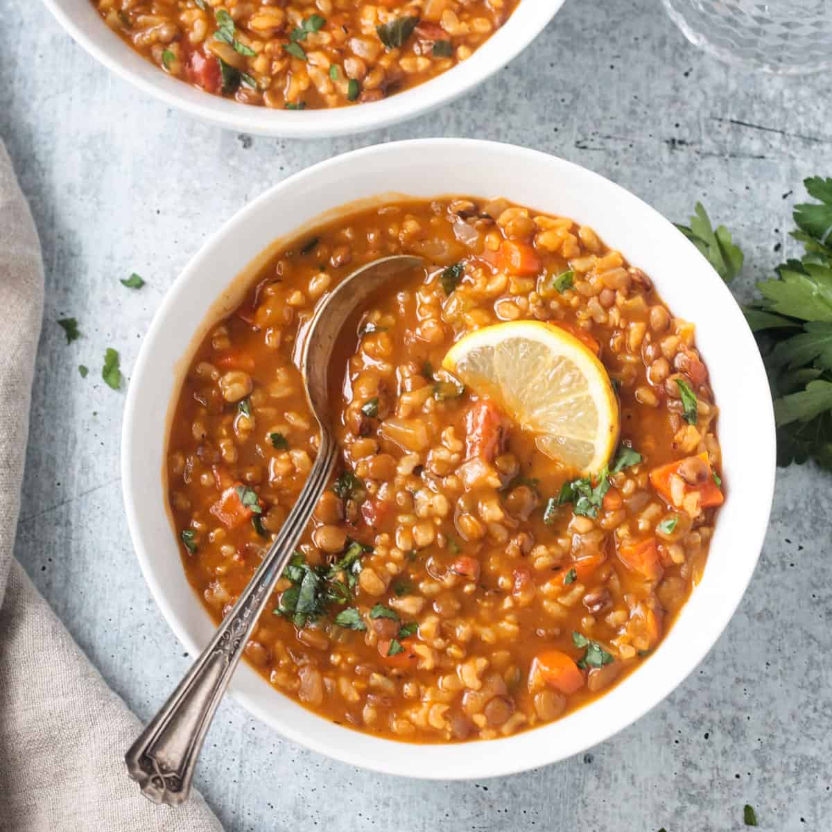 Lentil and Rice Soup