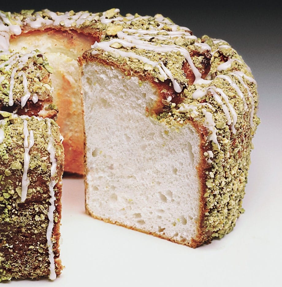 Pistachio Angel Food Cake