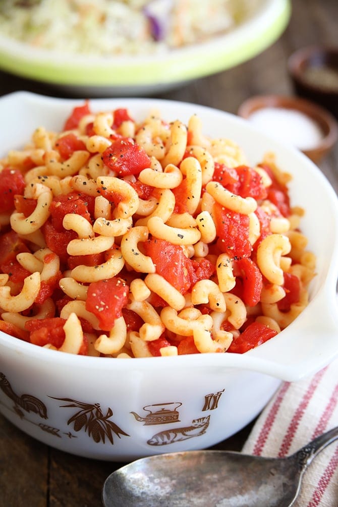 Macaroni and Canned Tomatoes