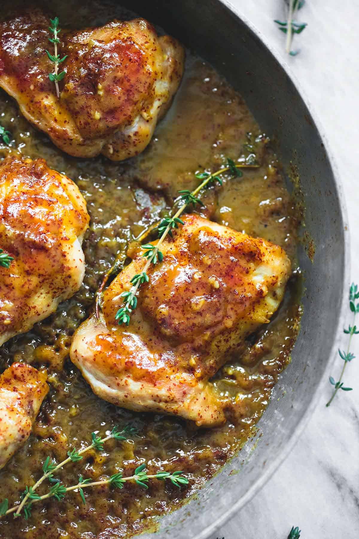 Maple Mustard Glazed Chicken