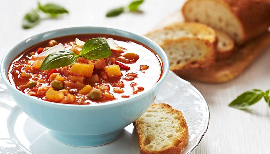 Hearty Minestrone with Crusty Bread Recipe
