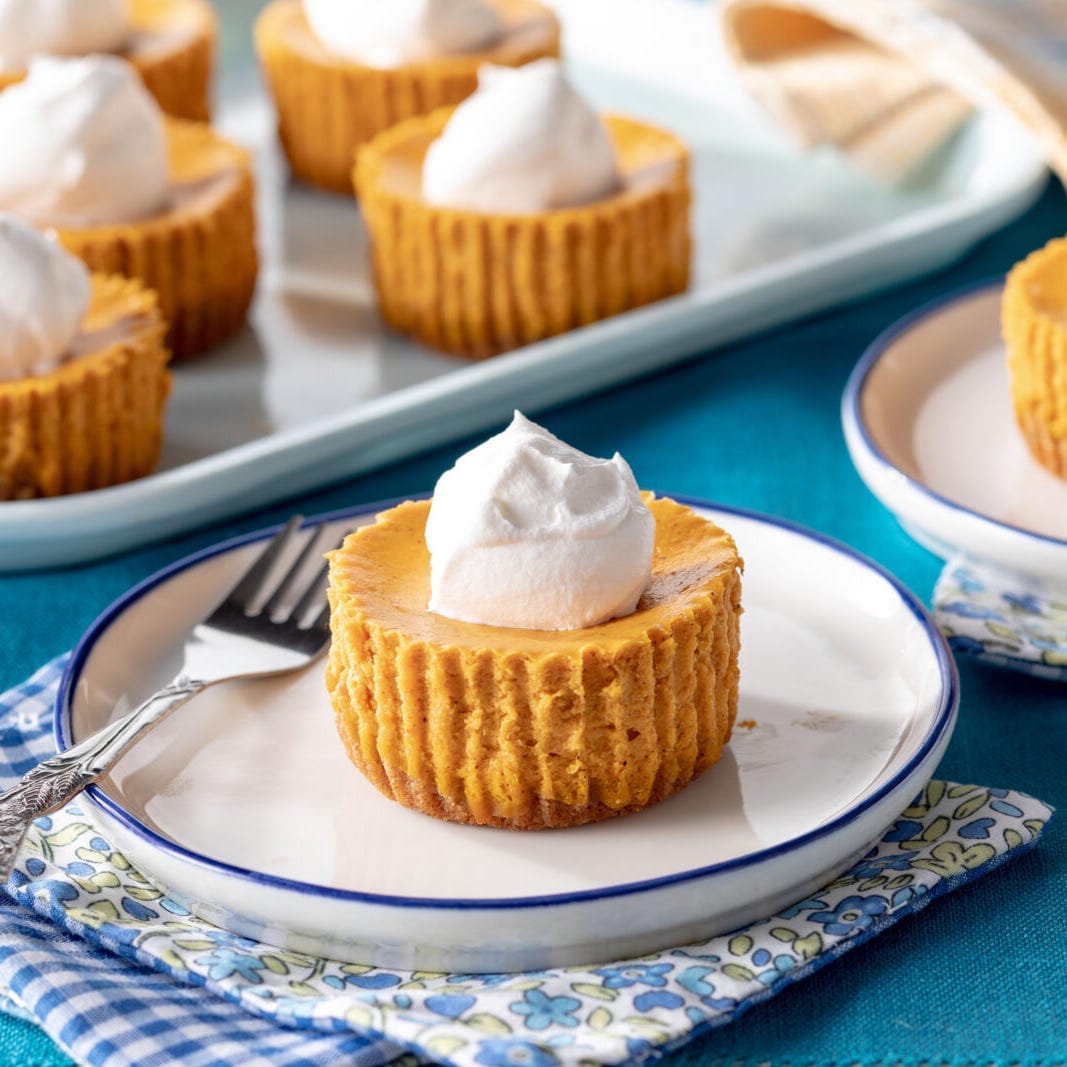 Mini Pumpkin Cheesecakes