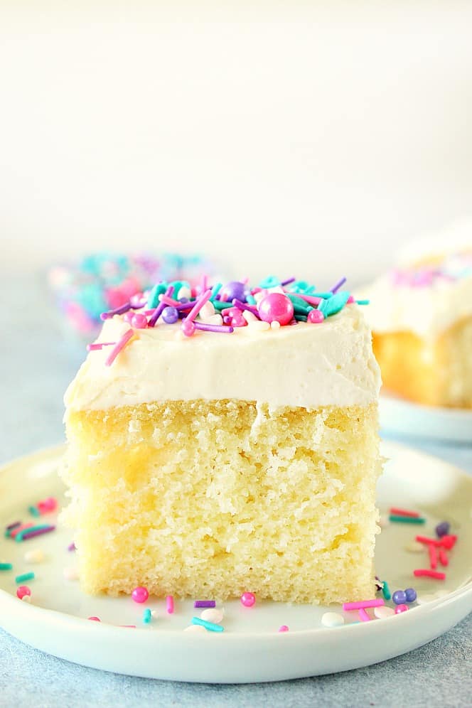 One-Bowl Vanilla Cake