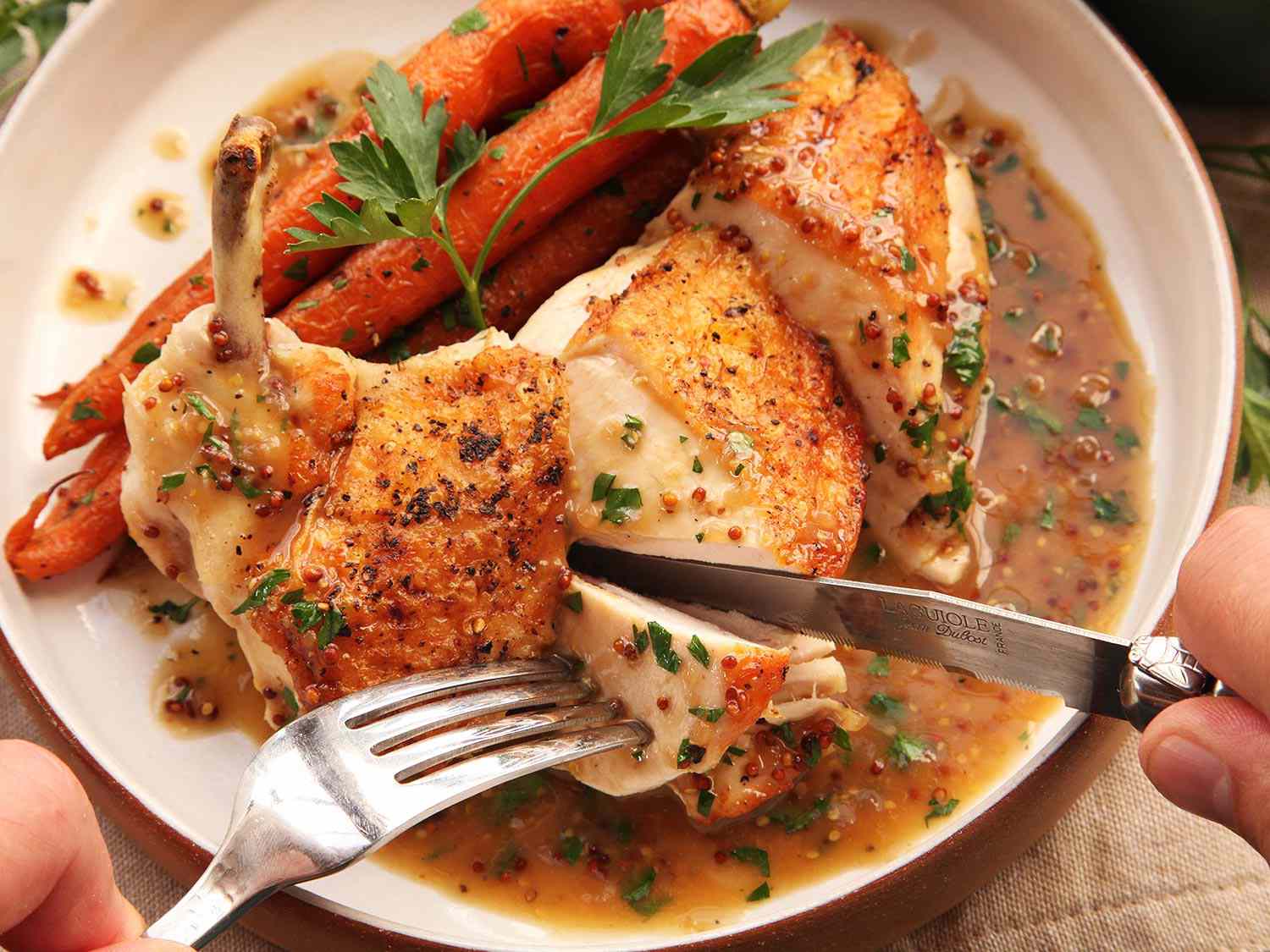 Pan-Roasted Chicken with Pan Sauce