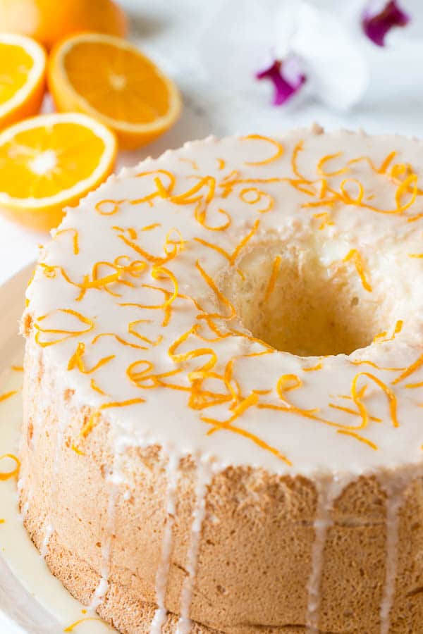 Orange Blossom Angel Food Cake