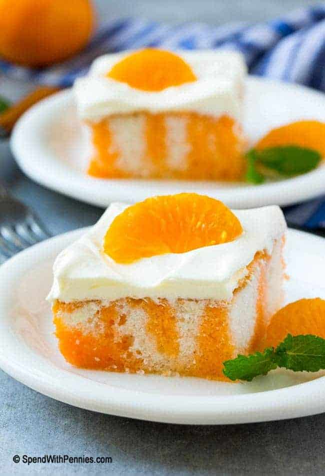 Orange Creamsicle Poke Cake
