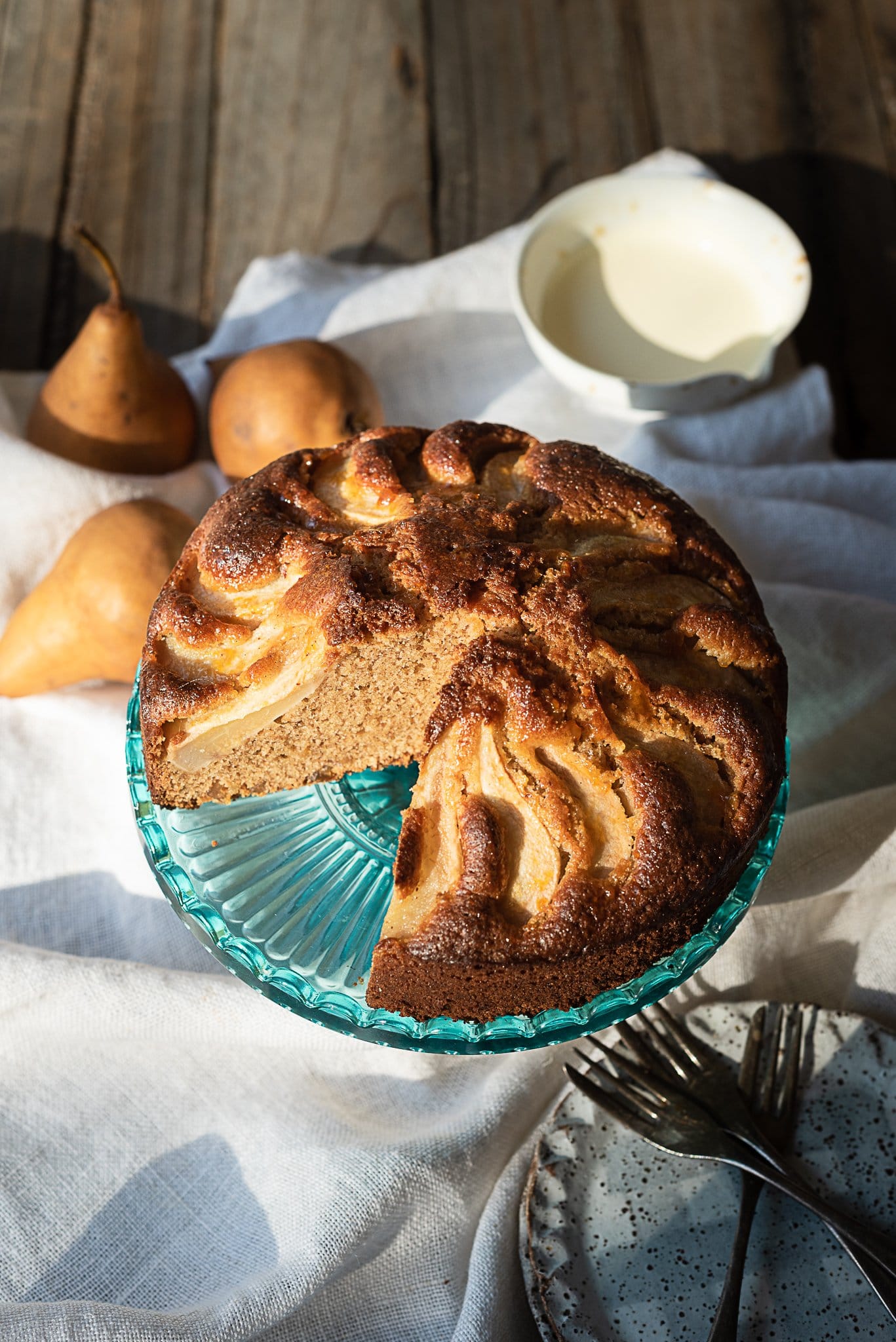 Spiced Pear and Ginger Cake