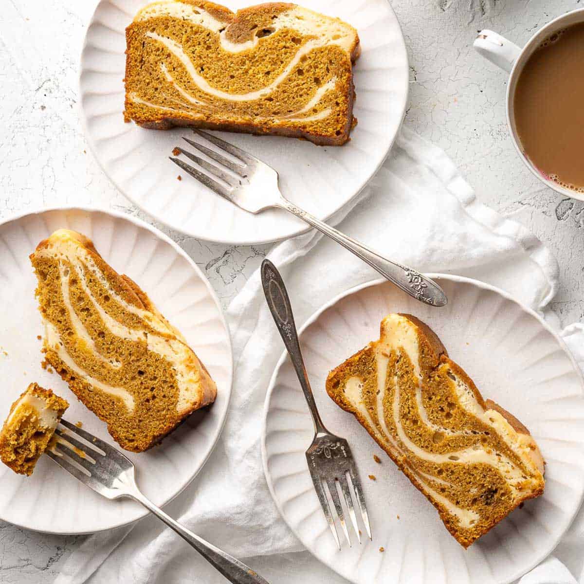 Cream Cheese Pumpkin Swirl Cake