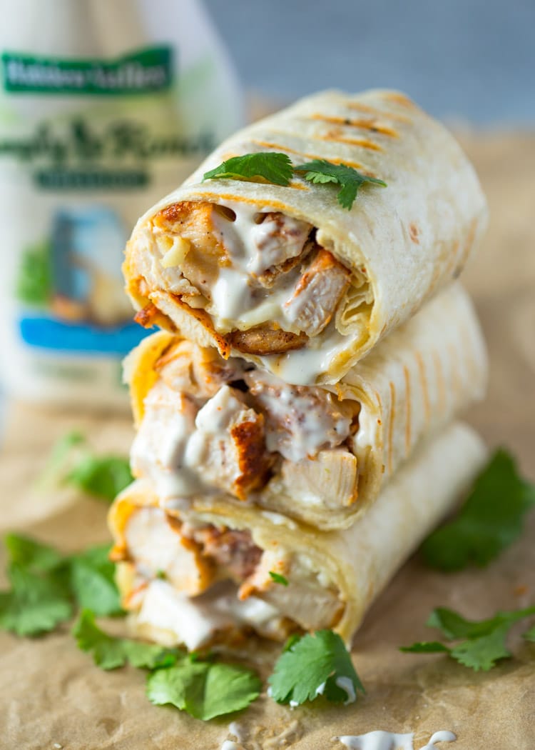 Ranch Chicken Wraps