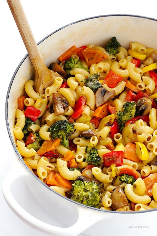 Mac and Cheese with Roasted Vegetables