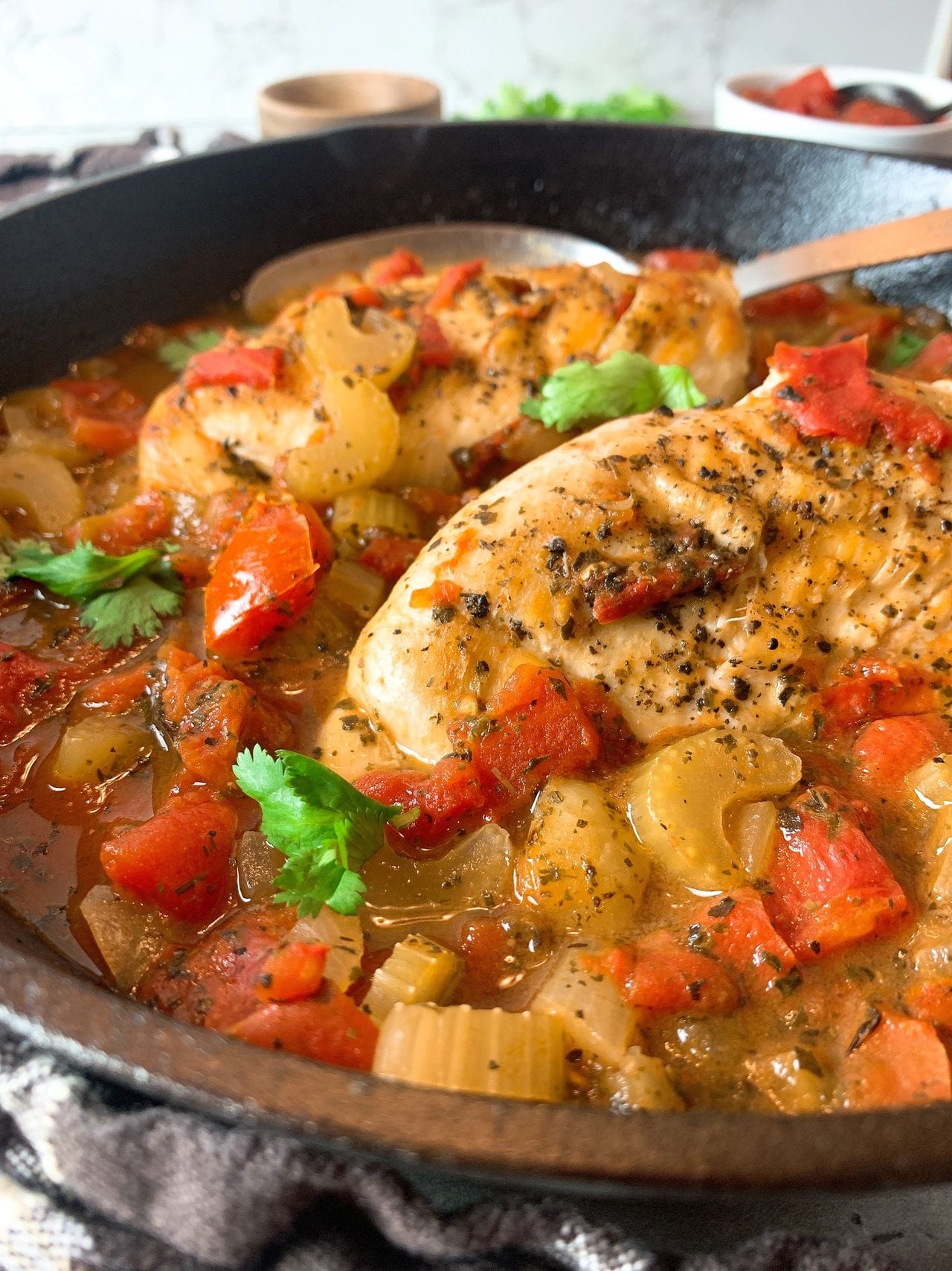 Chicken with Fire-Roasted Tomatoes