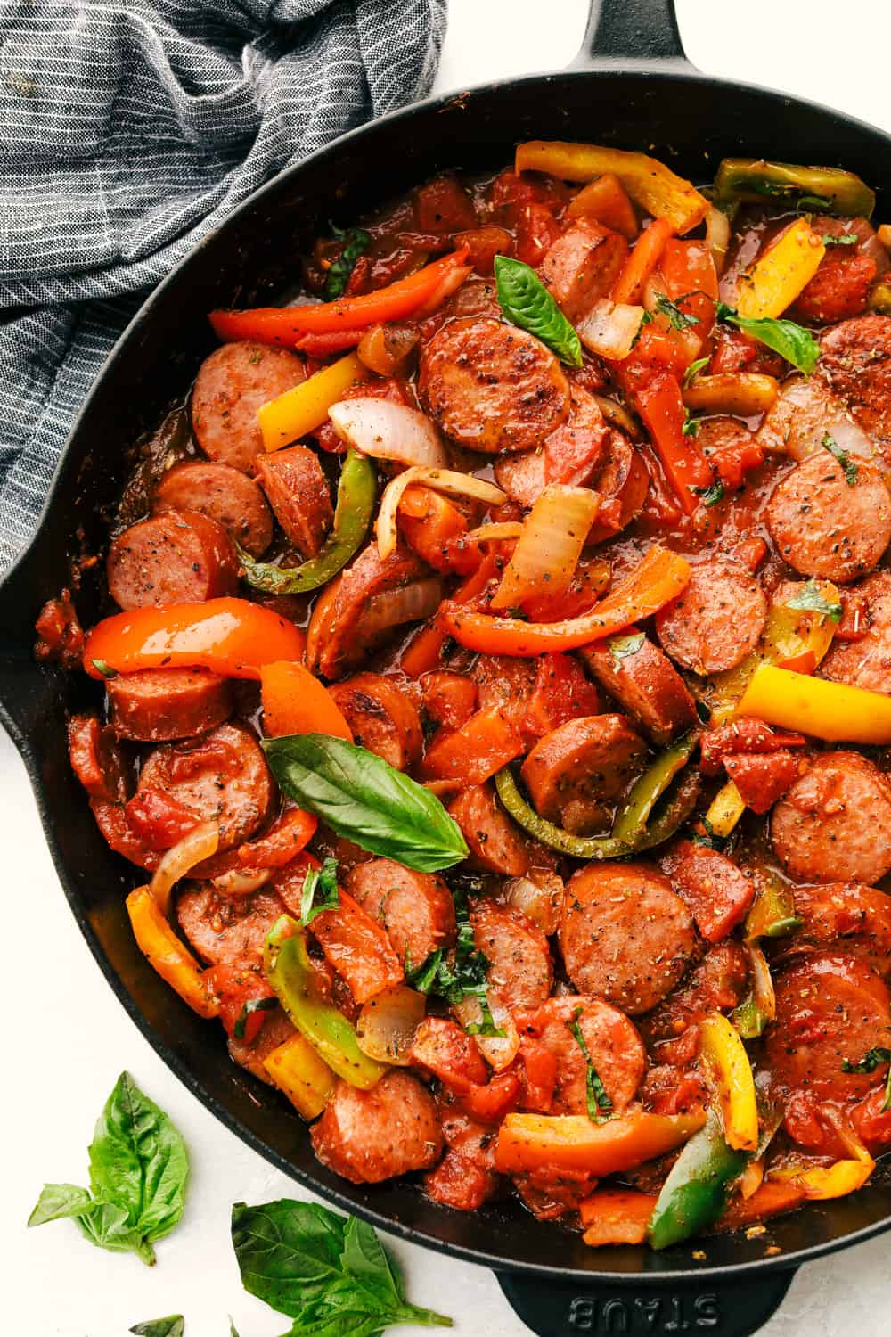 Skillet Italian Sausage and Peppers Recipe