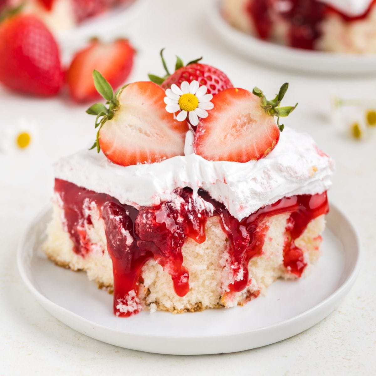 Strawberry Shortcake Poke Cake
