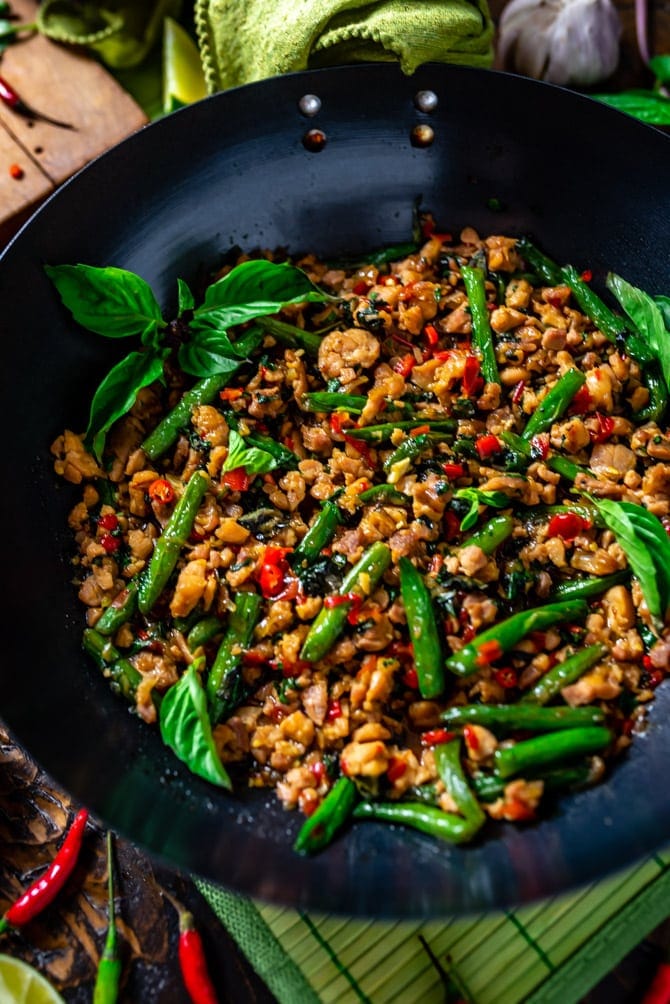 Thai Basil Ground Chicken Recipe