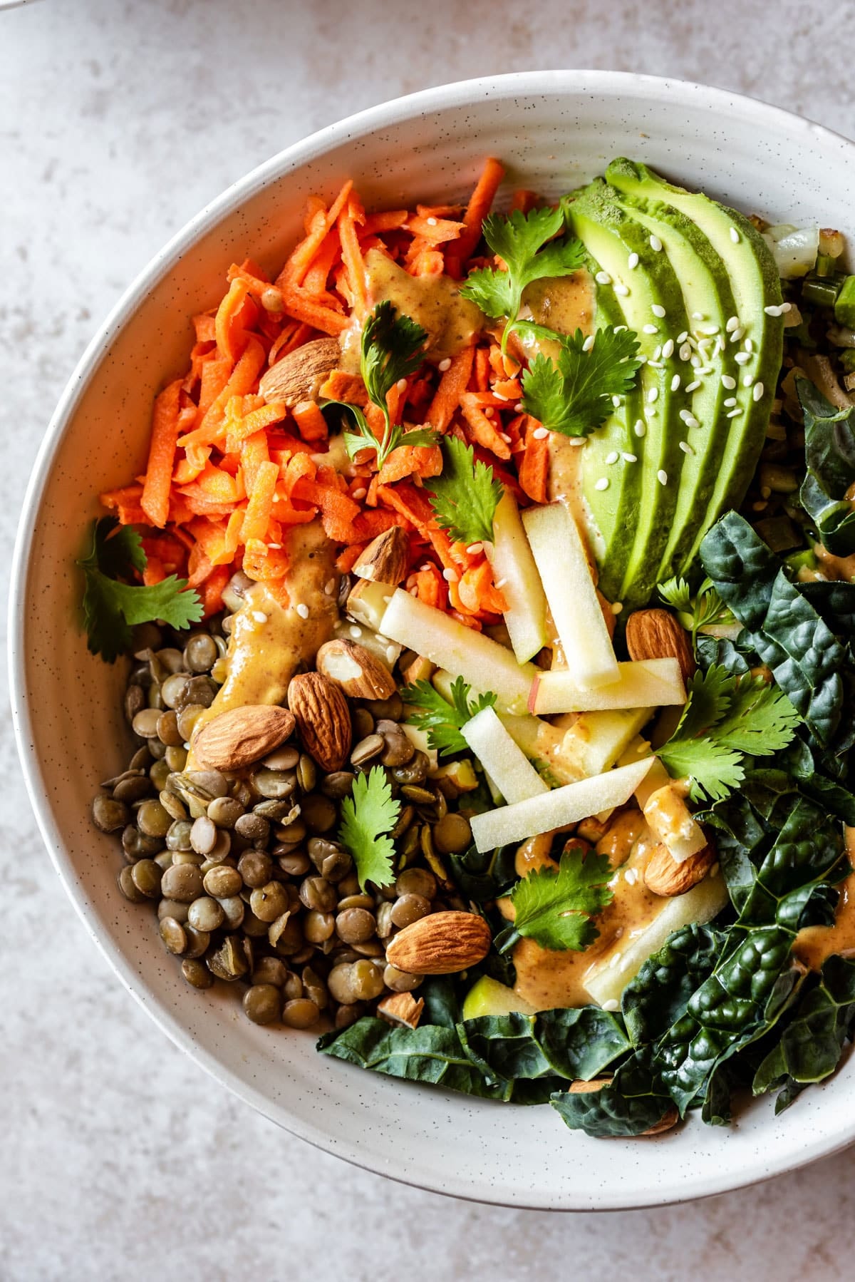 Lentil and Kale Power Bowl