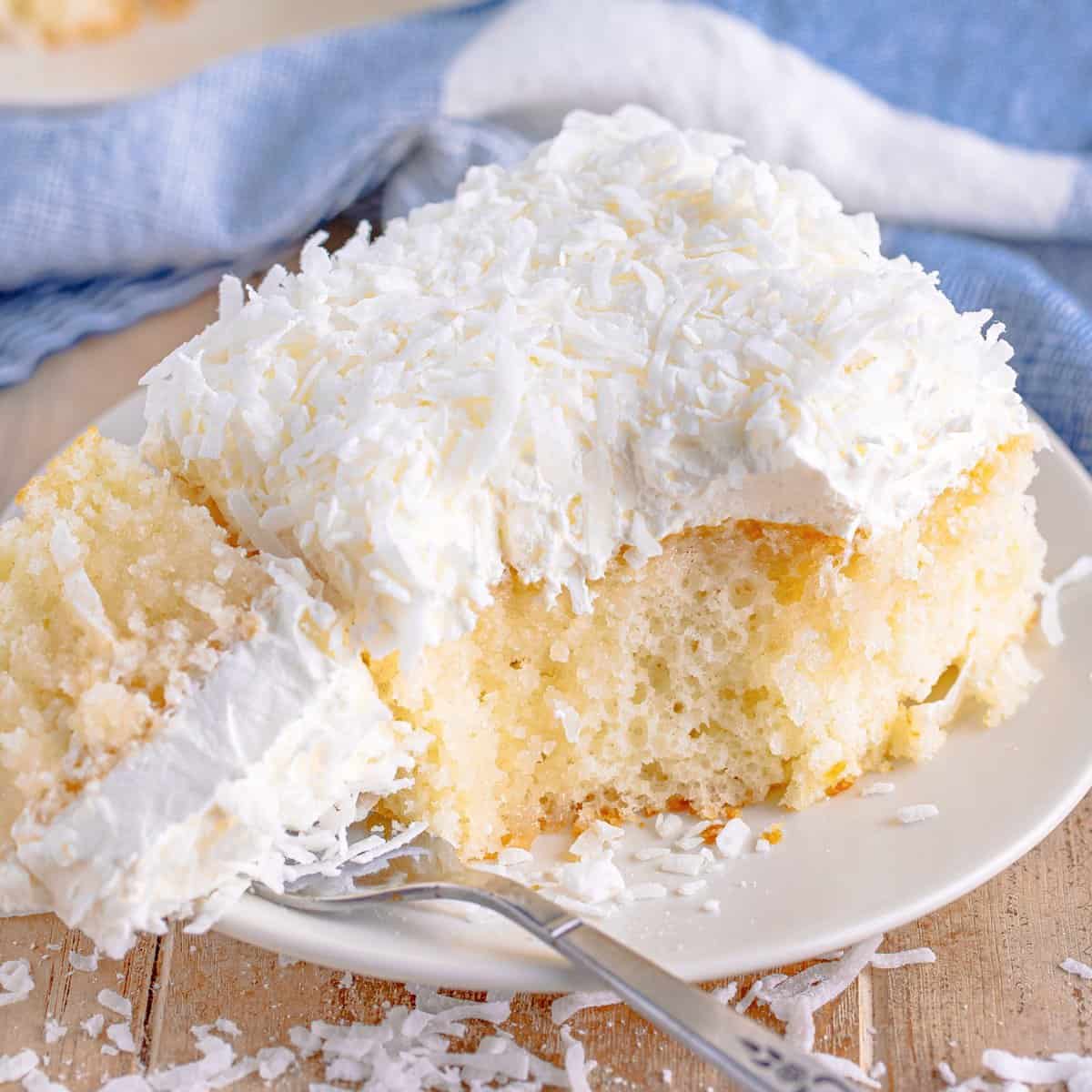 Coconut Cream Poke Cake